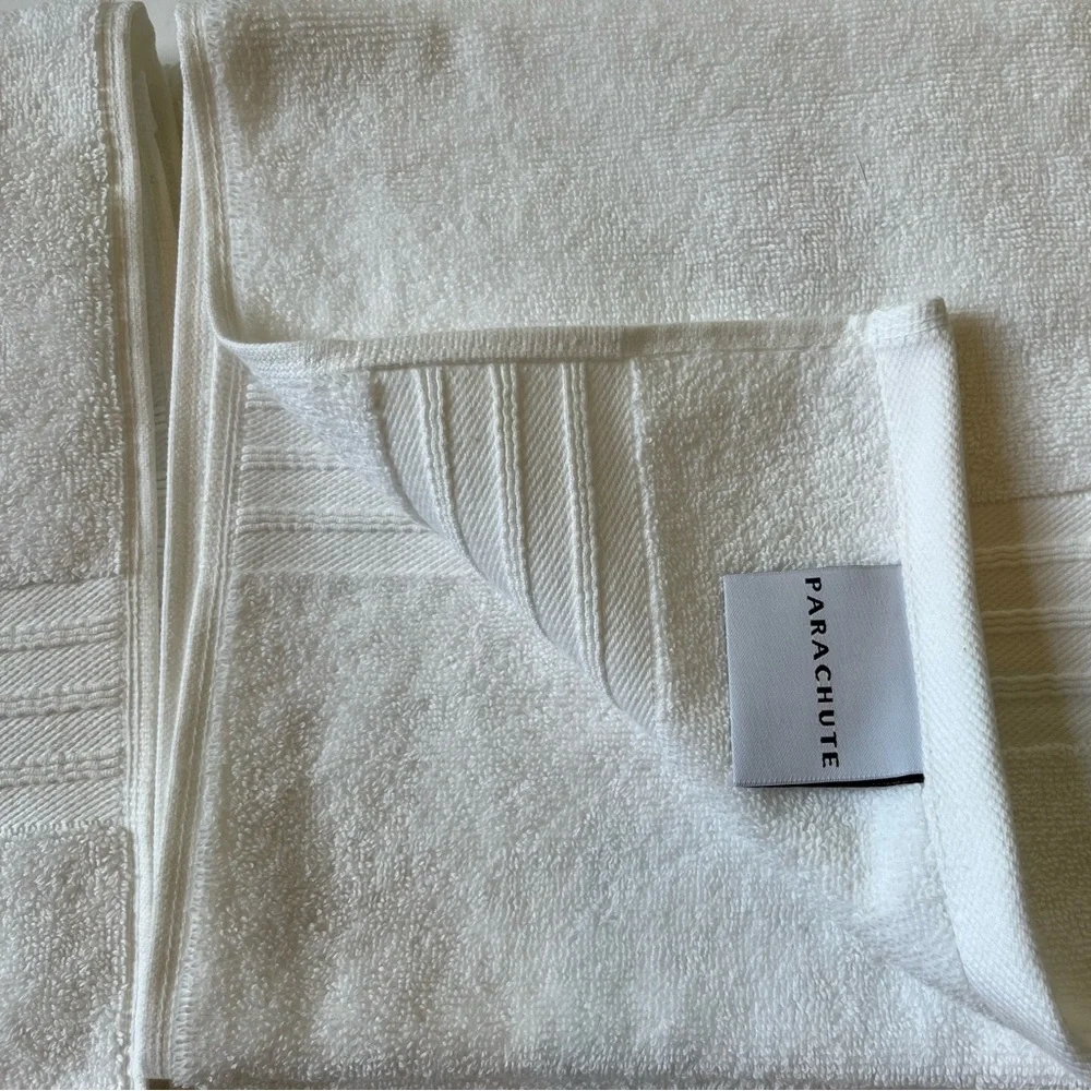 PARACHUTE HOME CLASSIC TURKISH COTTON HAND TOWELS | SET OF 2 | WHITE | N…